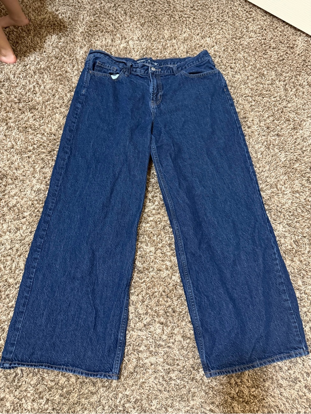 Old Navy Wide-Leg Dark Blue Denim Jeans